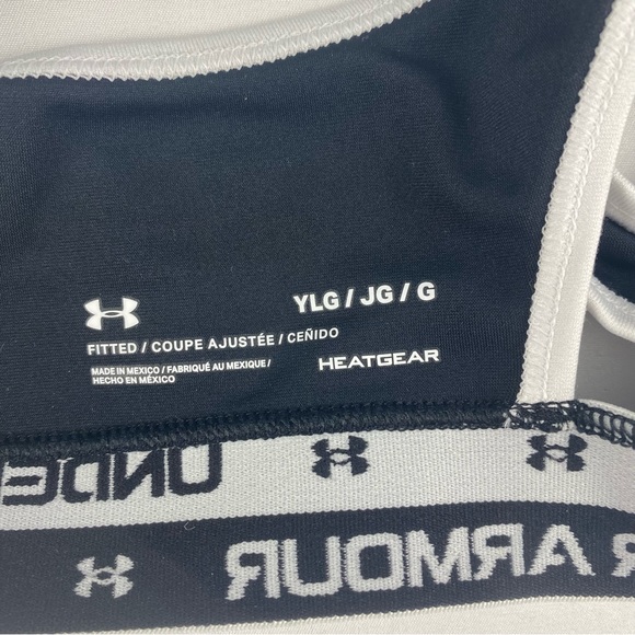 Under Armour Jr. Girl's Crossback Sports Bra Size L NWT - Picture 4 of 10